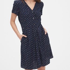 Gap Button-Front Mini Dress